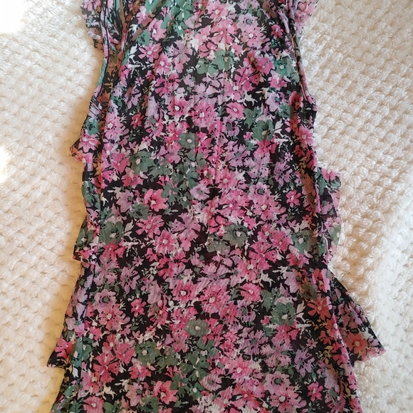 Express Floral Ruffle Tank - XS - Picture 2 of 3